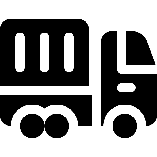 Logistics delivery mover truck movement transportation icon