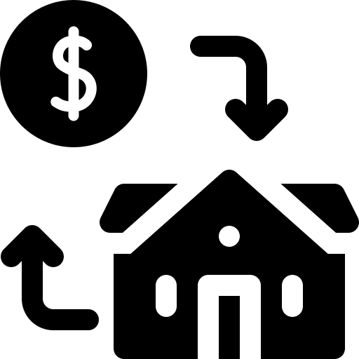 Mortgage cash mortgage loan home icon Mortgage cash mortgage loan home icon