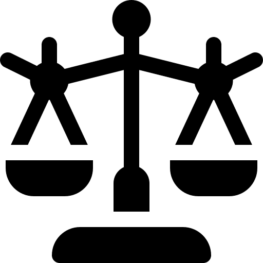 Justice scale justice law balance icon Justice scale justice law balance icon