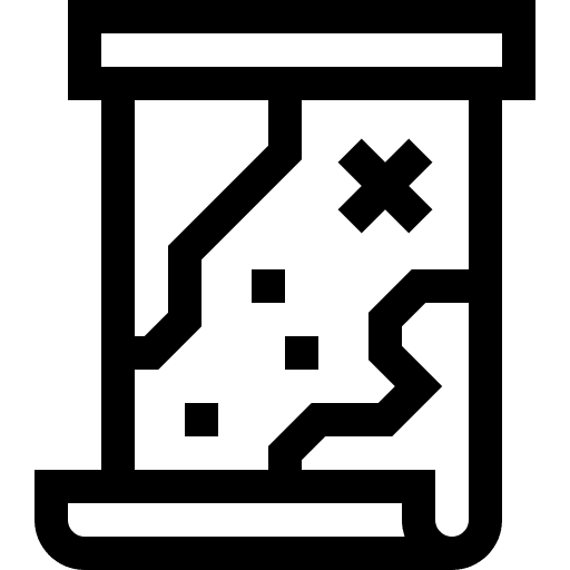 Treasure map treasure map direction cross icon