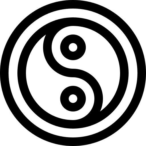 Yin yang philosophy chinese yin yang icon