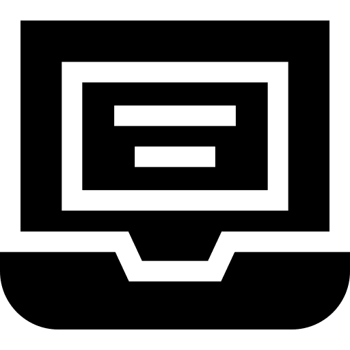 Laptop computer tool technology icon