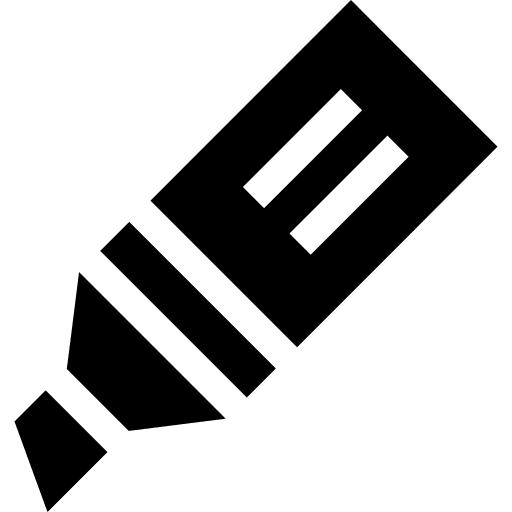 Marker permanent education highlighter icon