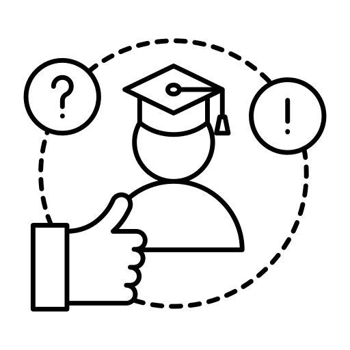 Grades student education online icon