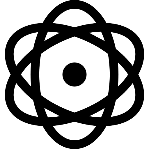 Science atomic electron science icon
