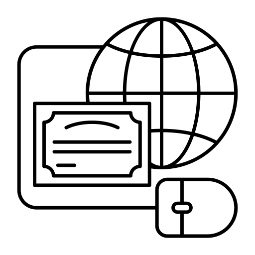Certificate graduation communications diploma icon