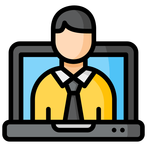 Online coach online coach online customer service icon