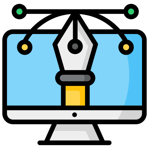 Design screen web design editor icon Design screen web design editor icon