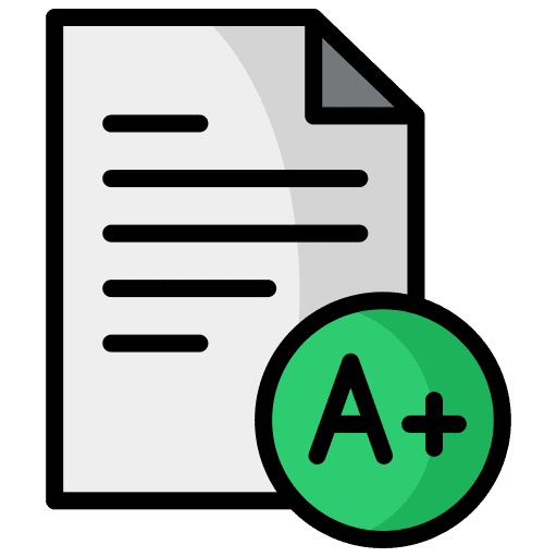 Score qualification test education icon Score qualification test education icon