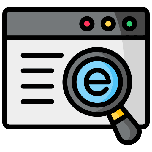 Search magnifying glass technology search icon Search magnifying glass technology search icon