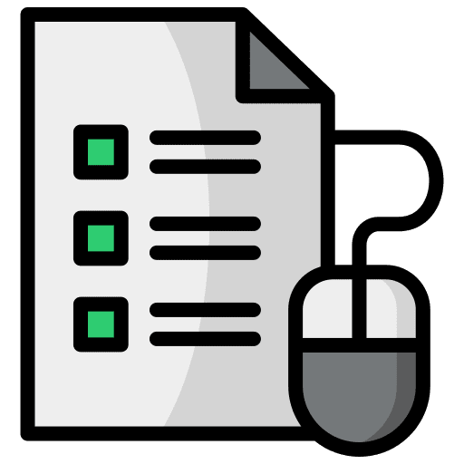 Task list task mouse business and finance icon Task list task mouse business and finance icon