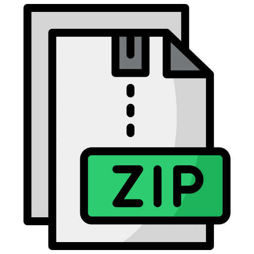 Zip zip file files digital icon Zip zip file files digital icon