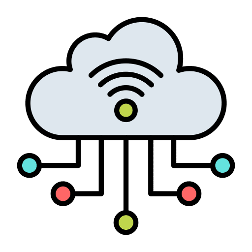 Cloud computing cloud wireless cloud computing icon
