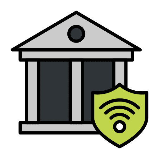 Smart house computer connection security icon Smart house computer connection security icon