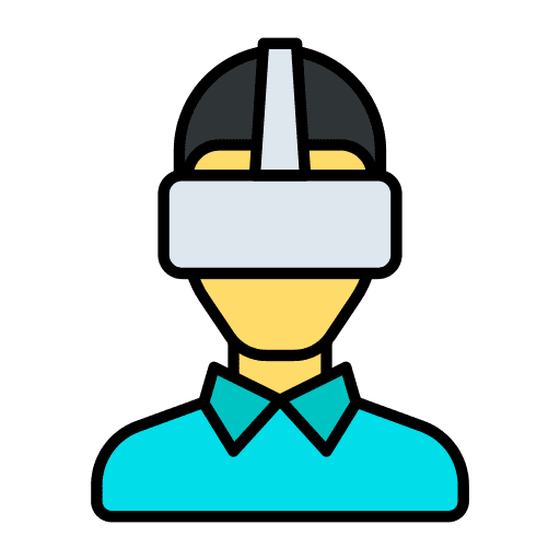 Vr glasses electronics digital gaming icon Vr glasses electronics digital gaming icon