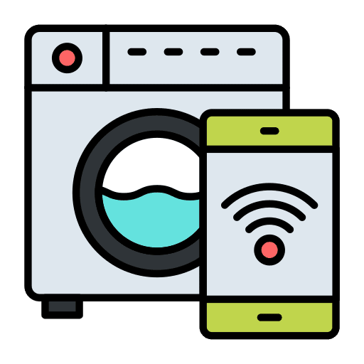 Washing machine washing machine smart home wifi icon Washing machine washing machine smart home wifi icon