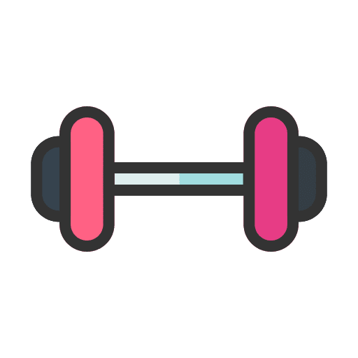 Barbell workout healthy wellness icon