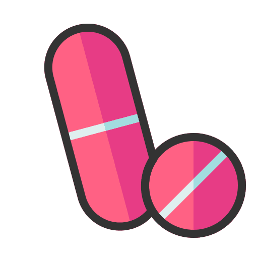 Drug pills tablet medicine icon