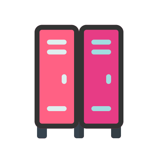 Locker room locker room gym furniture and household icon