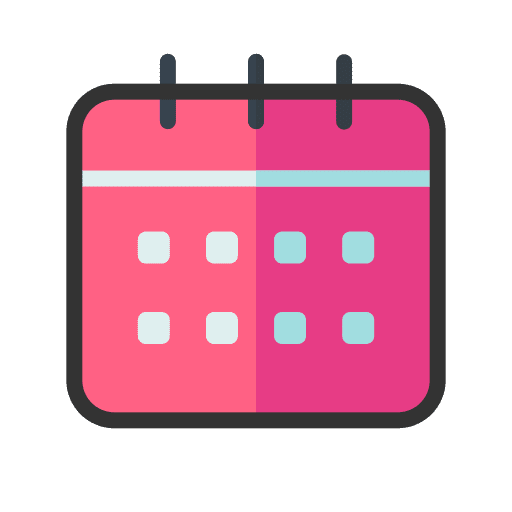 Calendar time and date schedule organization icon Calendar time and date schedule organization icon