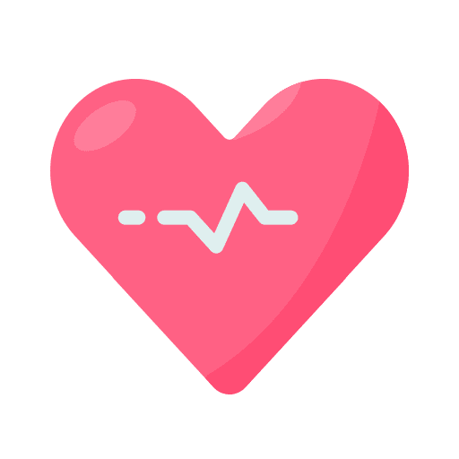 Heart beating health medicine heart beating icon