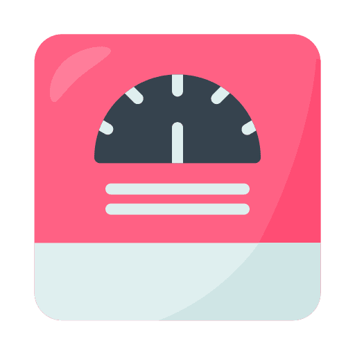 Weight fitness body scale diet icon