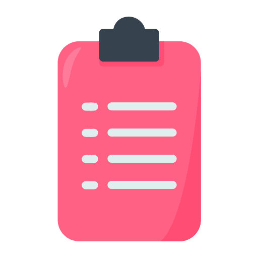Check list files and folders clipboard schedule icon