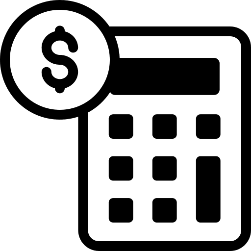 Calculator mathematics business and finance calculator icon