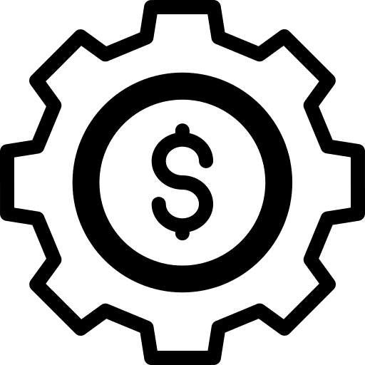 Setting management cogwheel setup icon