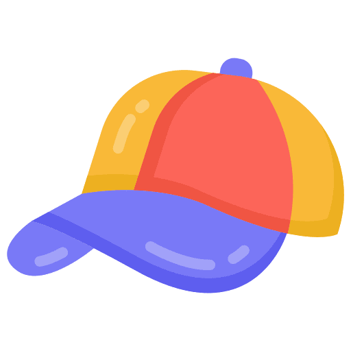 Baseball cap sport pamela hat cap icon