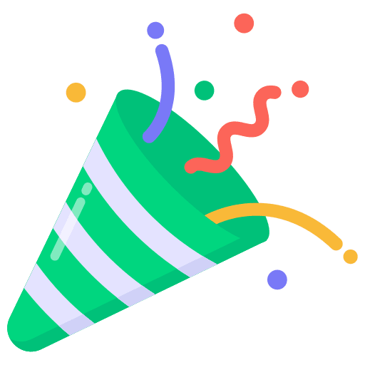 Confetti celebrate celebration holidays icon