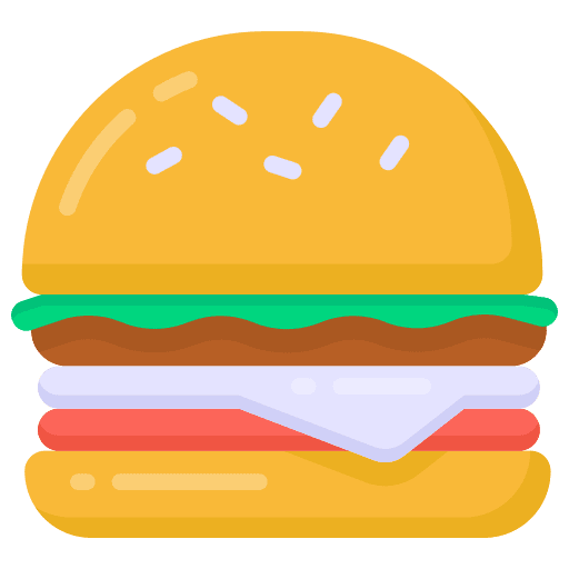 Hamburger food beef sandwich icon