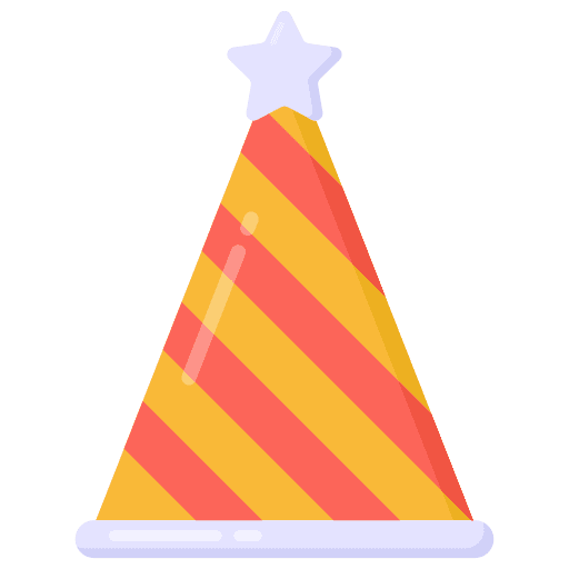 Party hat party hat christmas party icon