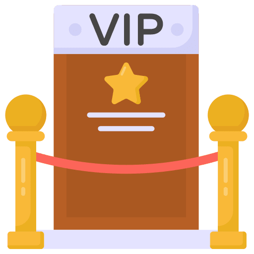 Red carpet prestige gate door icon