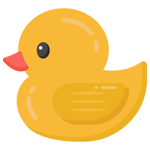 Rubber duck duck rubber duck kid and baby icon