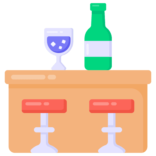 Bar counter holidays bar bar counter icon