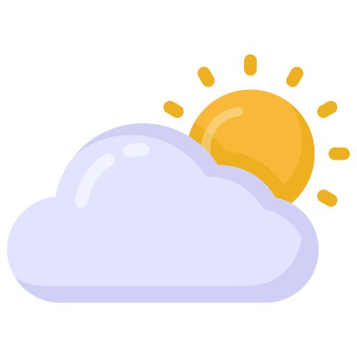 Weather sunny sky jotta cloud icon