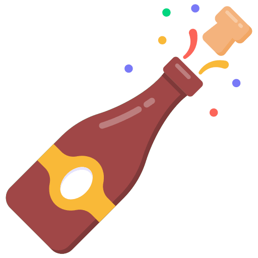 Alcohol bar holidays mug icon
