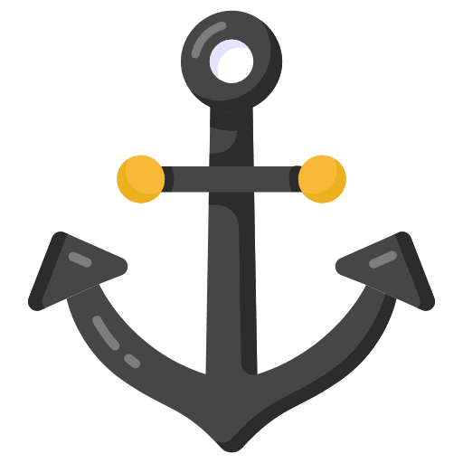 Anchor sailing marine boat icon
