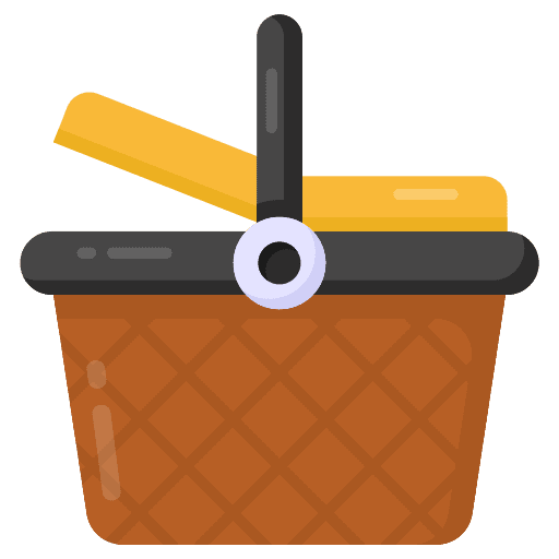 Basket online shop shopping store fast food icon