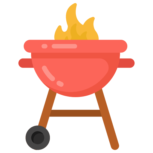 Bbq grill tools and utensils barbecue cooking equipment icon