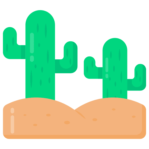 Cactus flower floral plant icon