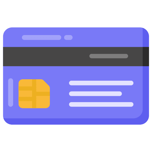 Debit card debit card credit card pay card icon