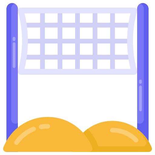 Volley net net holidays volley icon
