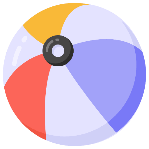 Beach ball summer beach ball leisure icon