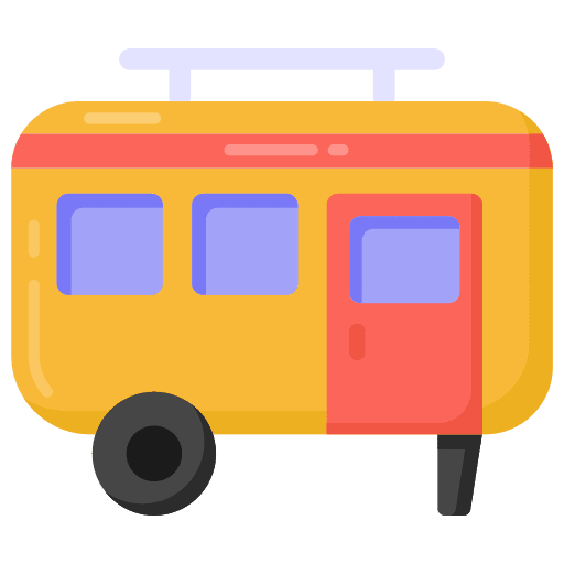 Caravan mobile house holidays caravan icon