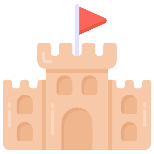 Castle holidays fortress cultures icon