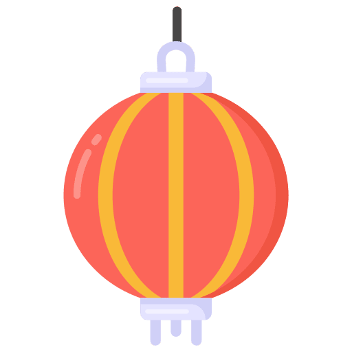 Chinese lantern chinese paper lanterns festival icon