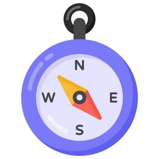 Compass compass maps and location tools and utensils icon