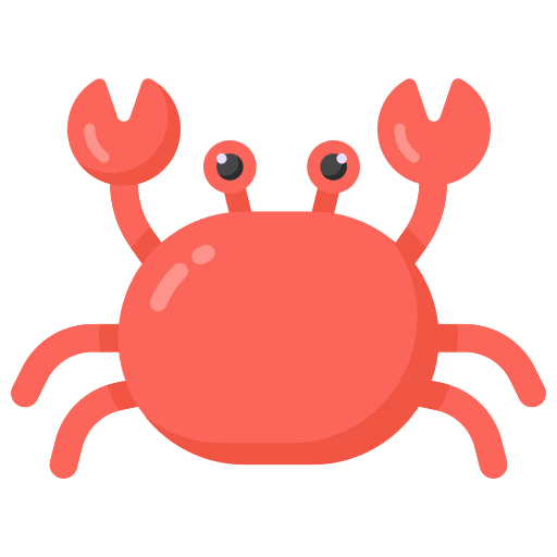 Crab seafood crab holidays icon